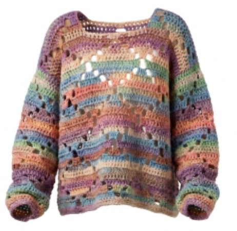 Pull ajouré losange